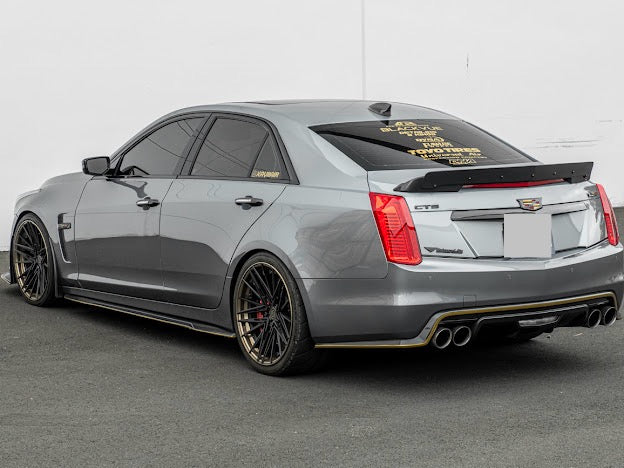 2016-2019 Cadillac CTS-V V3 | FULL CARBON FIBER Rear Trunk Lid Wing Wickerbill Spoiler